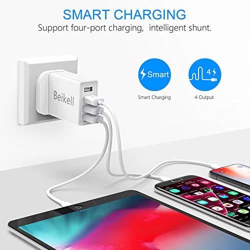 شارژر 4 پورت 25 وات beikell ups-220
